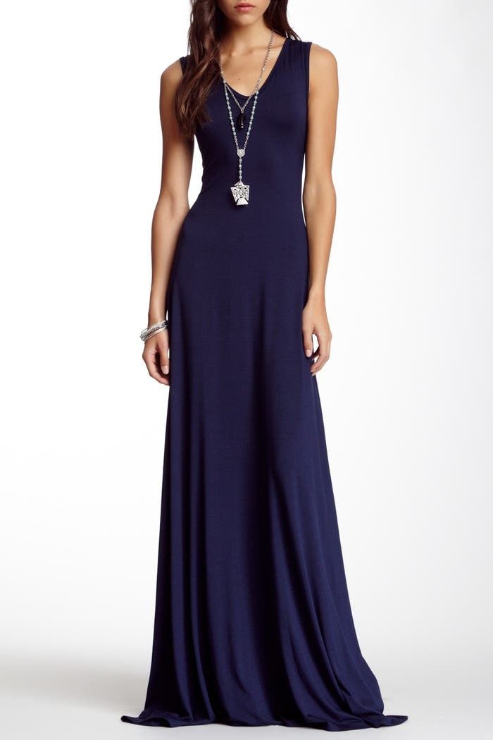 V Neck Sleeveless Maxi Dress (Women) Nordstromrack