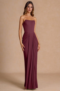 Anais Wine Maxi Dress