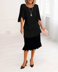 Eleri - Elegant Comfort Ruffle Dress