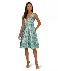 Adrianna Papell Women's Floral Jacquard Dress Macy's