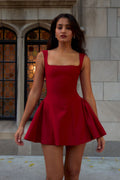 The Ingenue Dress In Scarlet