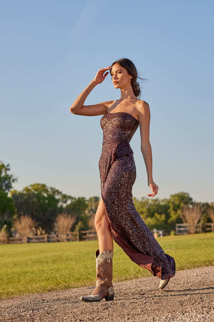 Kai Sequin Gown