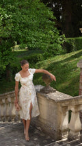 Estelle Button Down Dress Lemon Print Xxs In Stock