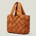 Sara Quilted Canvas Tote Bag