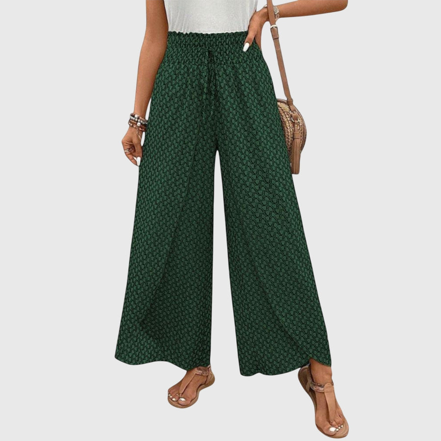 Chiara - Stylish Palazzo Pants Green