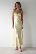 Sophia Soft Lace Maxi Dress Yellow