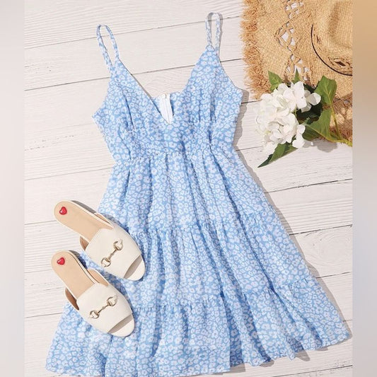 Ditsy Floral Flounce Hem Cami Sundress