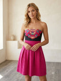 New York & Company Dress New York & Company Strapless Dress Vibrant A