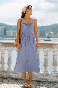 Sweet Like Honey Gingham Maxi Dress