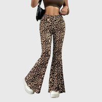 Leopard Bootcut Pants Leopard