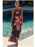Dress Nwt Anthropology Celandine Orchid Blossom Strappy Dress Color: