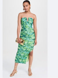 Dress Nwt Elliatt 'Larkspur' Sleeveless Printed Mesh U Wire Midi Dress