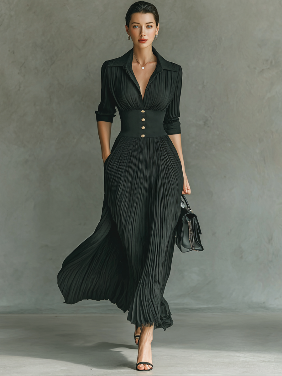 Georgina - Long Sleeve Maxi Dress