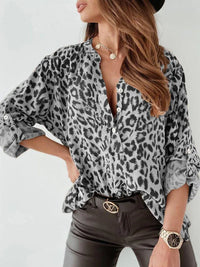 Hilma Leopard Print Blouse