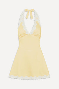 Audrey Satin Mini Dress Whipped Butter Dottie Whipped Butter Dottie