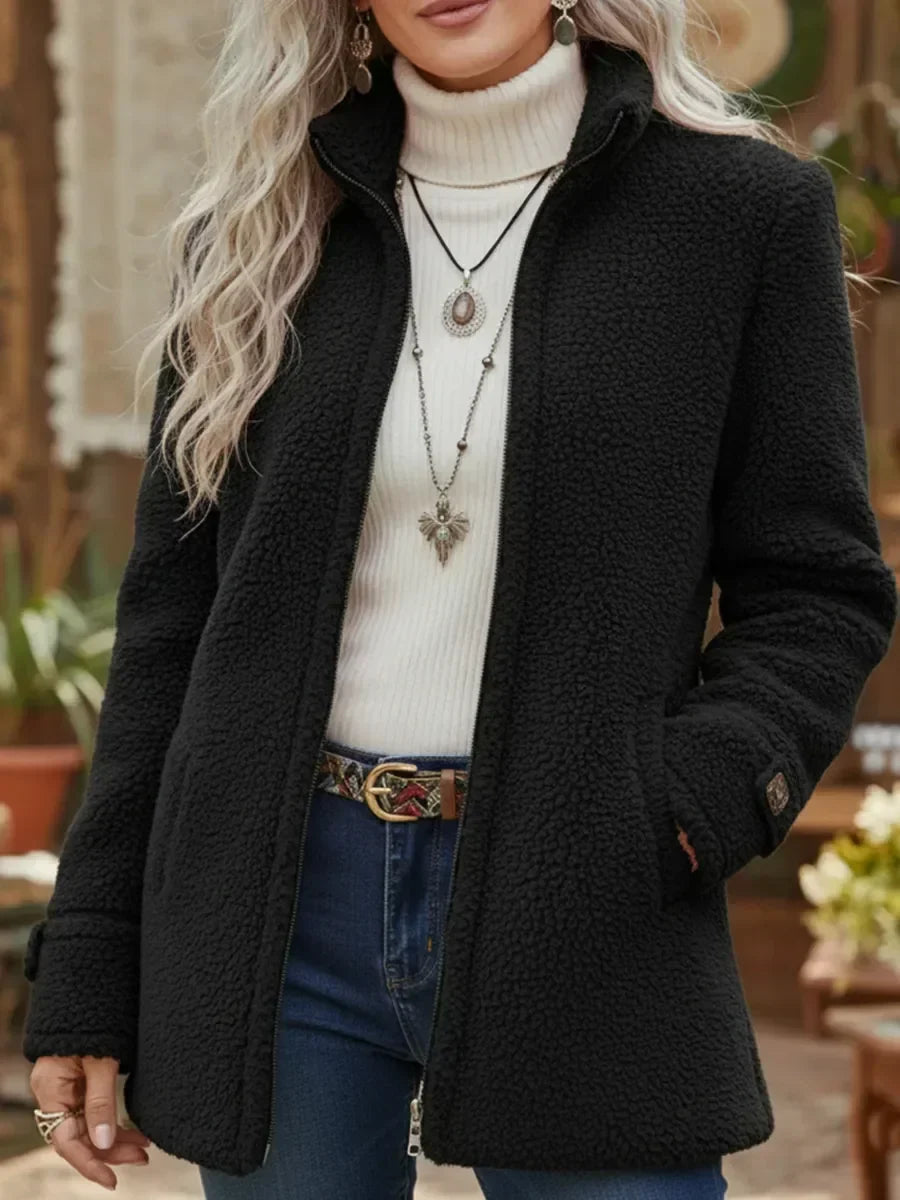 Devina – Full-Zip Lambswool-Feel Jacket
