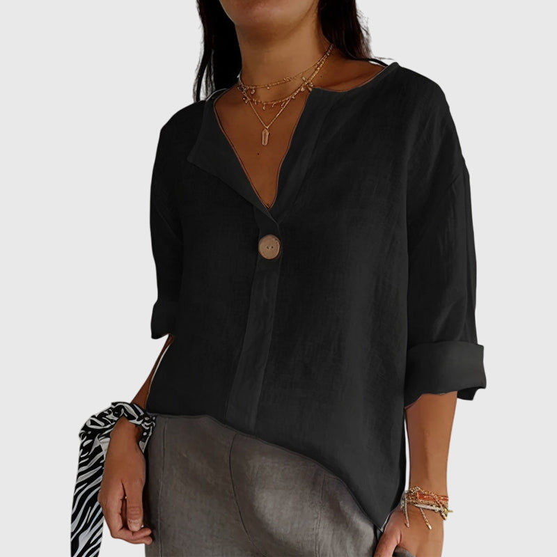 Valentina | Elegant Blouse Black
