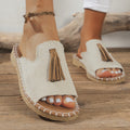Annelie Tassel Flat Sandals