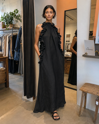 Emilia - Sleeveless Linen Blend Maxi Dress