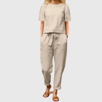Suzy | Effortless Summer Co-Ord Beige