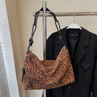 Adria Leopard Print Hobo Bag