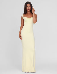 Zita Maxi Dress Lemon