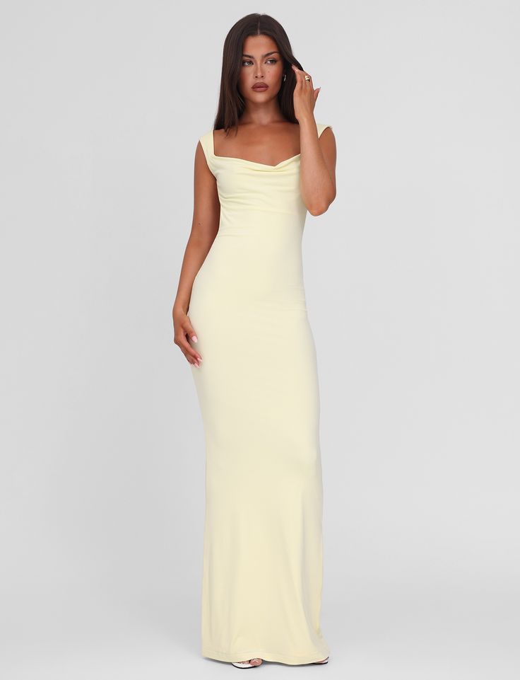 Zita Maxi Dress Lemon