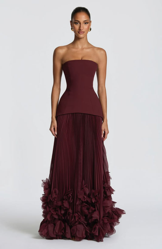 Seraphina Gown - Cherry Lacquer