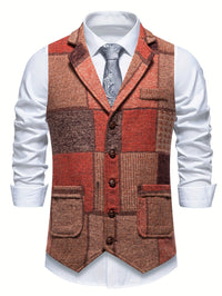 Zachariah - Classic Patchwork Gilet for Men