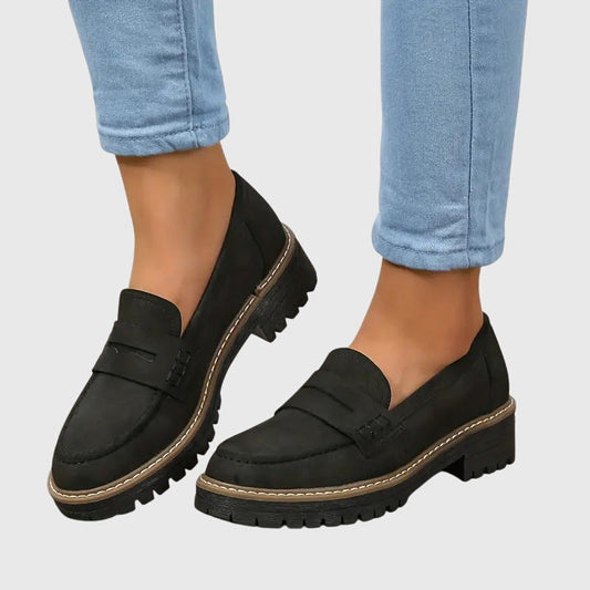 Destiny | Timeless Suede Loafers Black