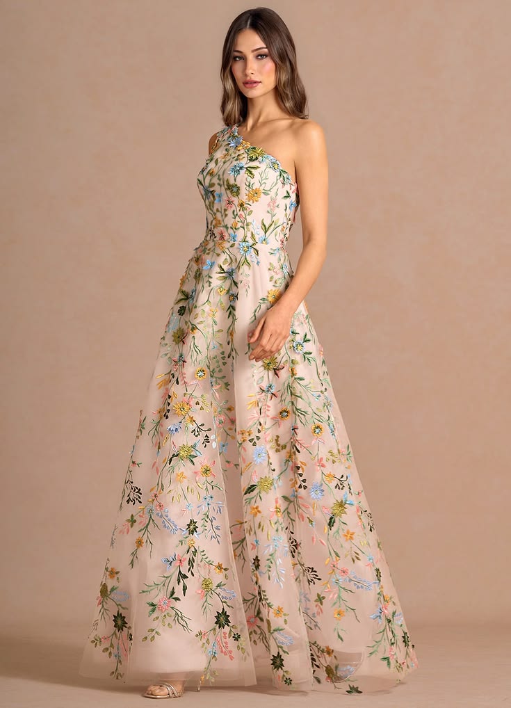 Maribel Blush Pink Multi Maxi Dress