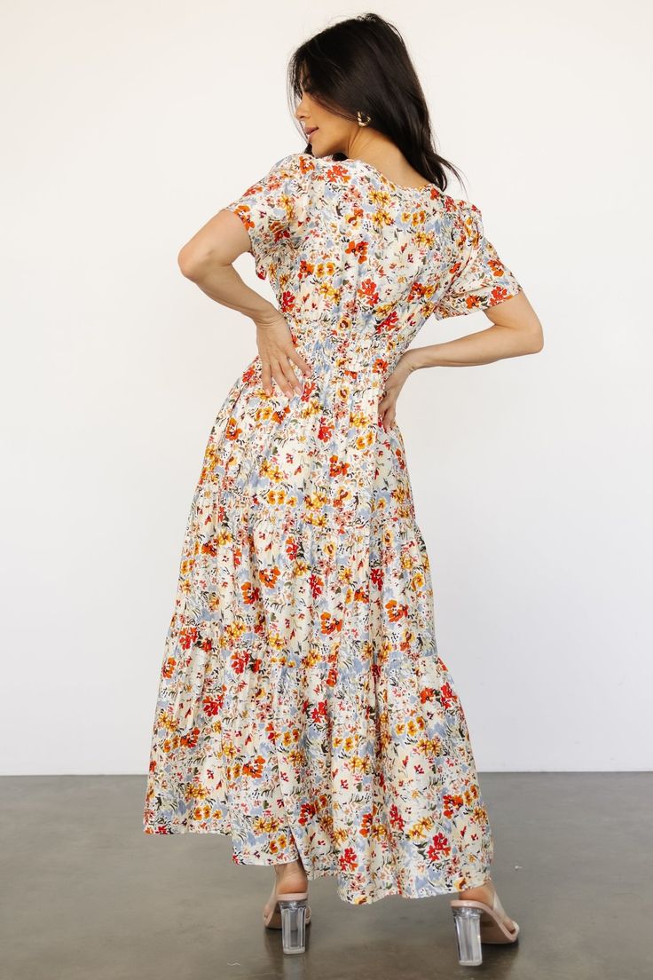 Claudia Maxi Dress Multi Floral
