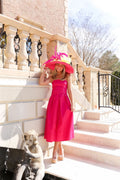 Gwyneth Midi Fushia Dress