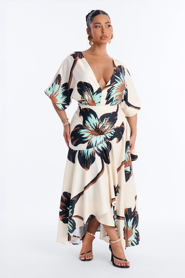 Women's Marlene Short Sleeve Satin Maxi Dress Combo In Ivory Size XS