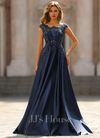 Nila Sequins Satin Prom Dress JJ's House