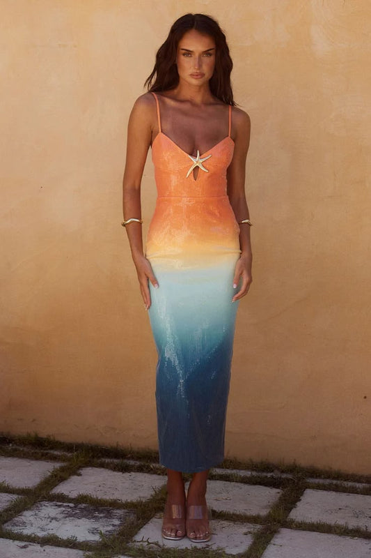 Benito Midi Dress Ombre