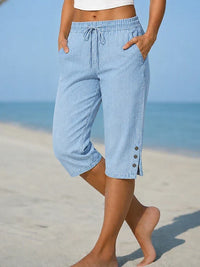 Tina – Calf-Length Capri Trousers