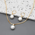 Elowen – Elegant Pearl Necklace & Earrings Set