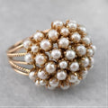 Genevieve – Elegant Pearl & Gold Ring