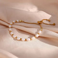 Maelle – Elegant Pearl & Gold Bracelet