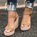 Elestria | Women's Ankle Strap Wedge Sandals
