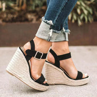 Elestria | Women's Ankle Strap Wedge Sandals