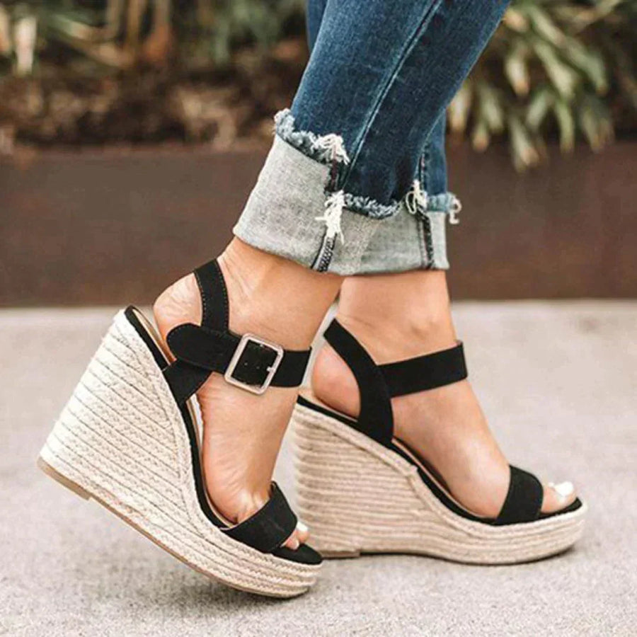 Elestria | Women's Ankle Strap Wedge Sandals
