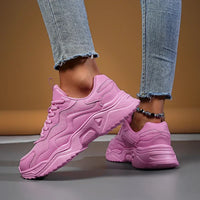 Elisandra | Women's White Lace-Up Sneakers