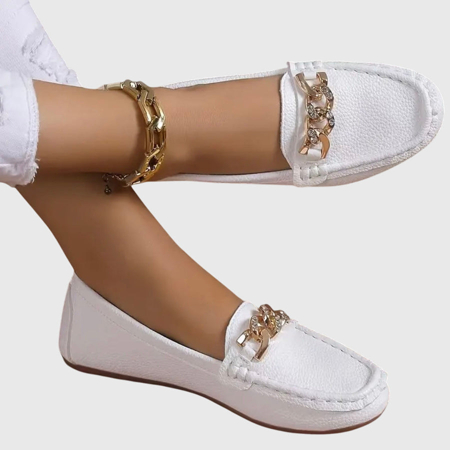 Elowen | Women's Chain Detail Slip-On Loafer