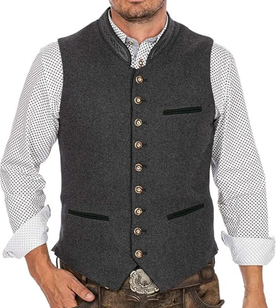 Emeric | Men's Button-Up Sleeveless Tailored Vest