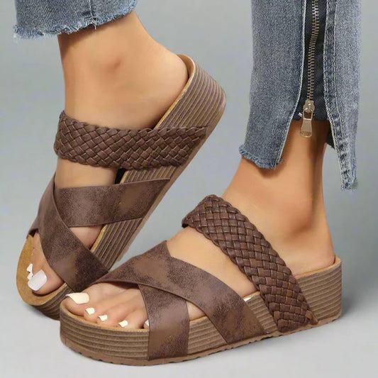 Emmeline | Women's Woven Platform Sandals