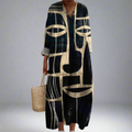 Eponine | Women's Geometric Print Maxi Dress