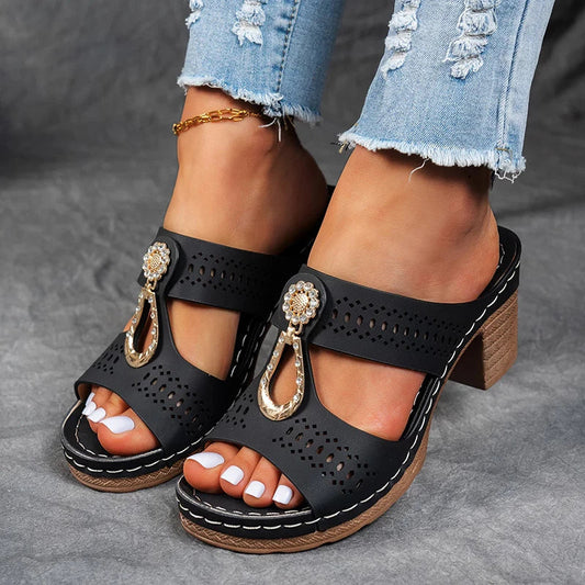 Eulalia | Women's Perforated Wedge Sandals