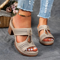 Eulalia | Women's Perforated Wedge Sandals